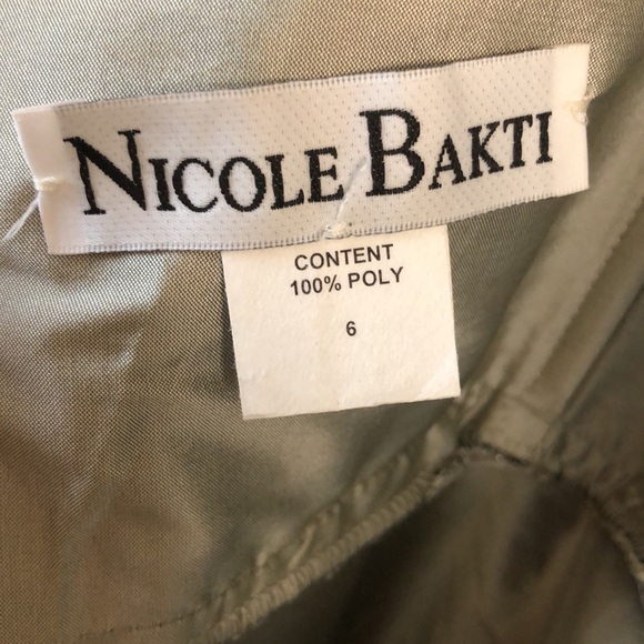 Nicole Bakti Strapless Gown, Size 6 in Silver & Gold - Stunning! - Picture 7 of 8